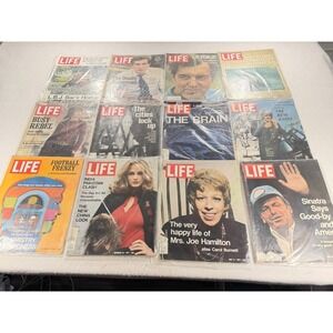 LIFE Magazine Lot of 12 (1971) Vintage Sinatra LBJ Carol Burnett More